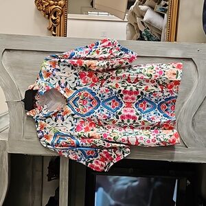 Floral Puff Sleeve Blouse